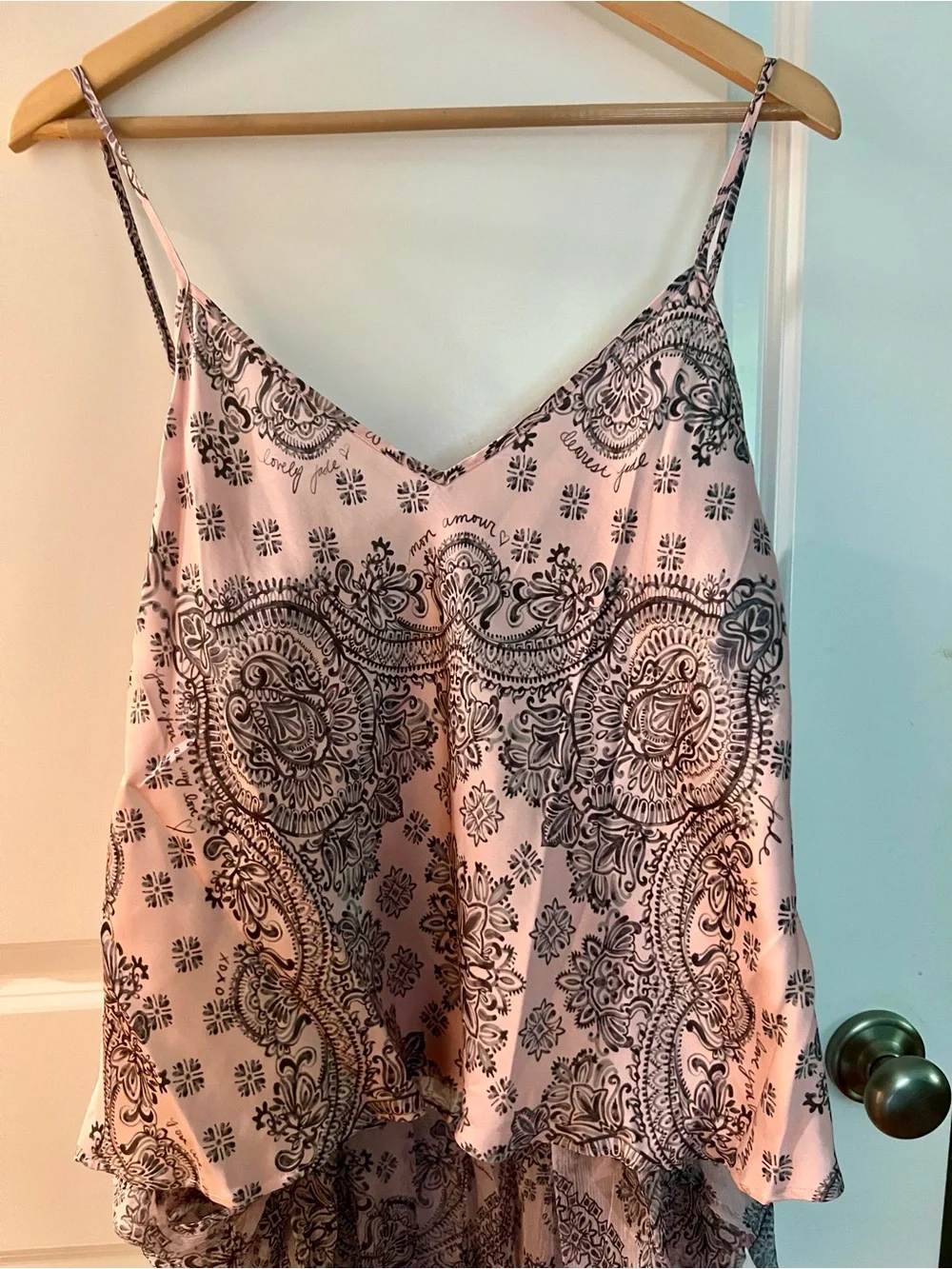 NWT 2026 JOHNNY WAS PURPLE MORELLE BLOUSE MATCHING CAMI TULAROSE L $255